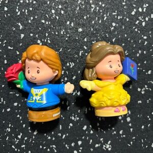 Fisher-Price Little People Disney Princess Belle and Prince Adam Figure Set 2017